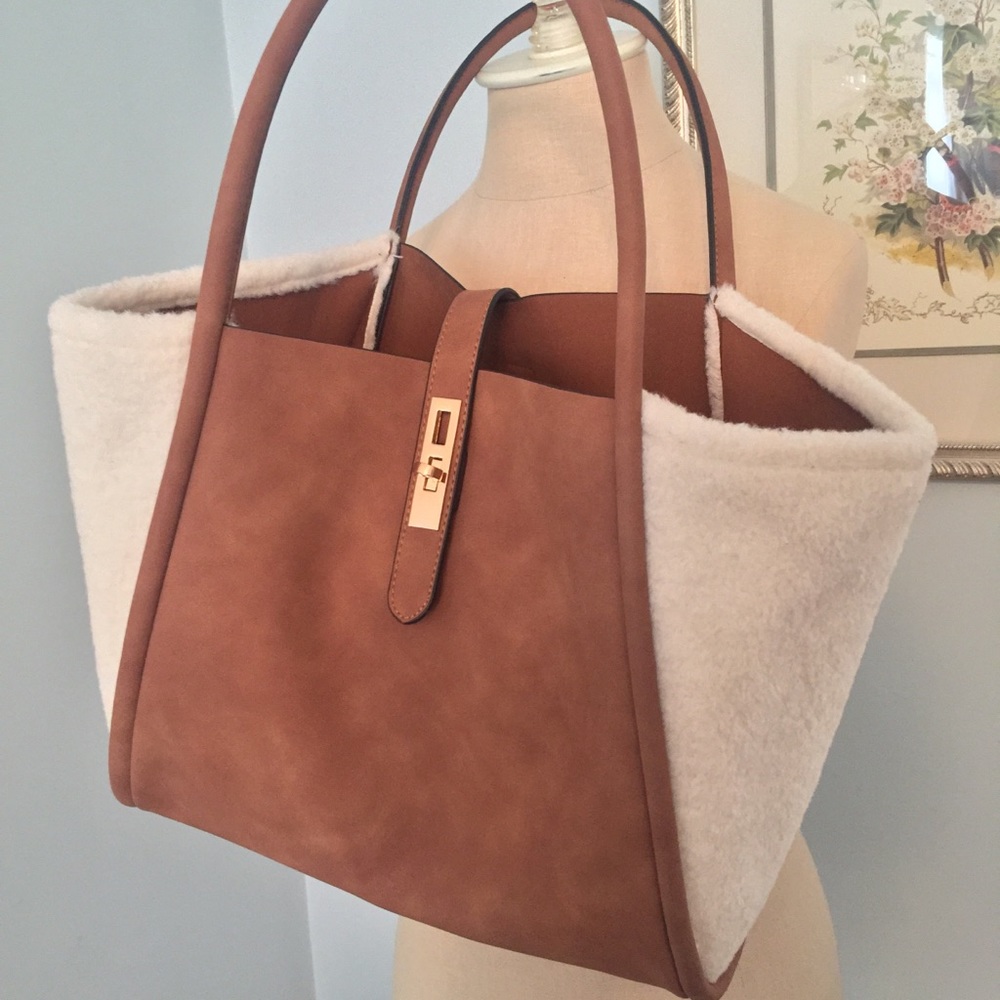 FFCNY Faux Shearling Tote